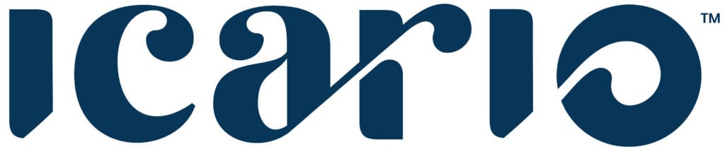 Partial view of a stylized letter 'n' with a diagonal line through it on a white background.