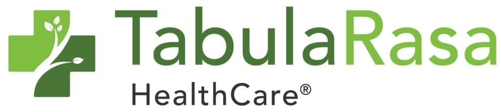 Tabula Rasa HealthCare logo with green cross.